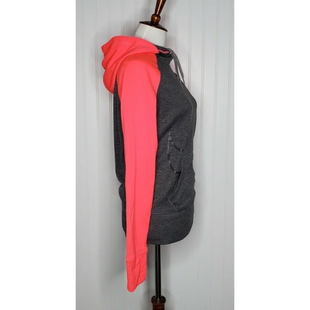 Nike Therma Fit Women's Pullover Hoodie Sweatshirt Size XS Gray /Pink